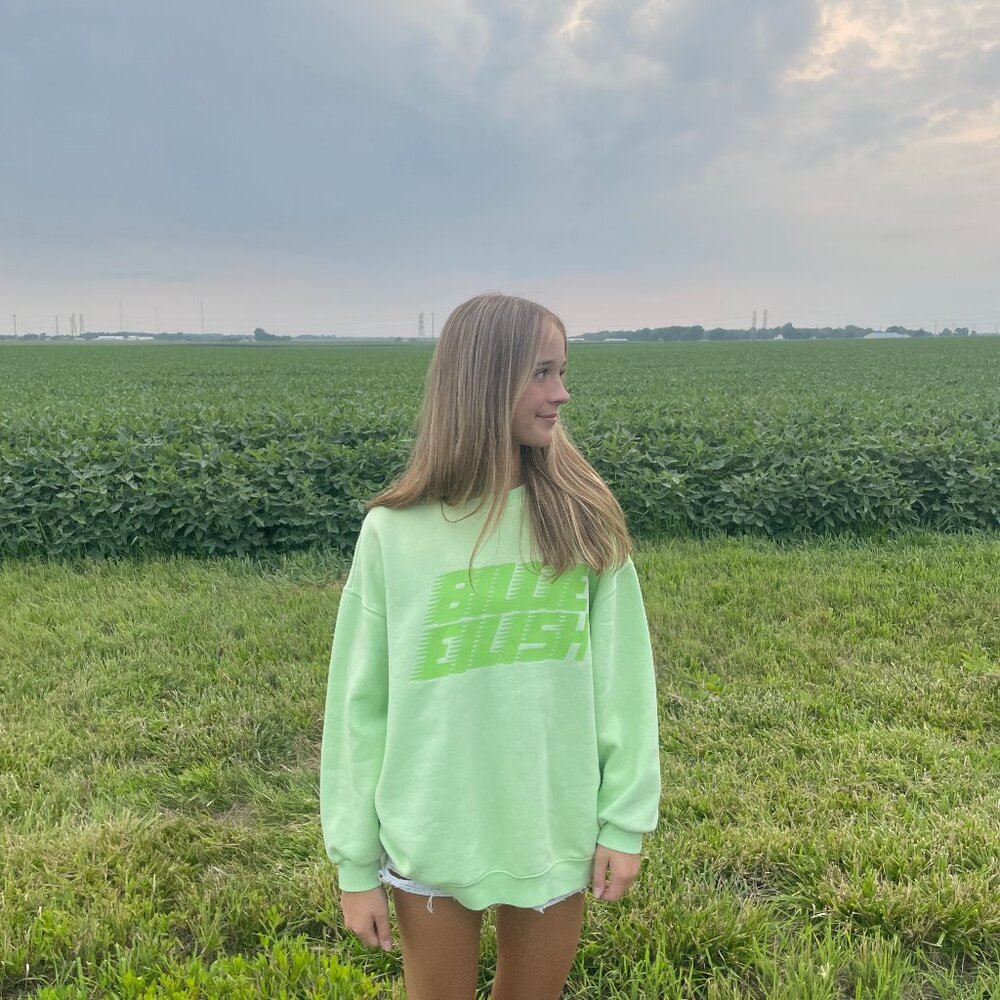 Green Billie Eilish Crewneck Large